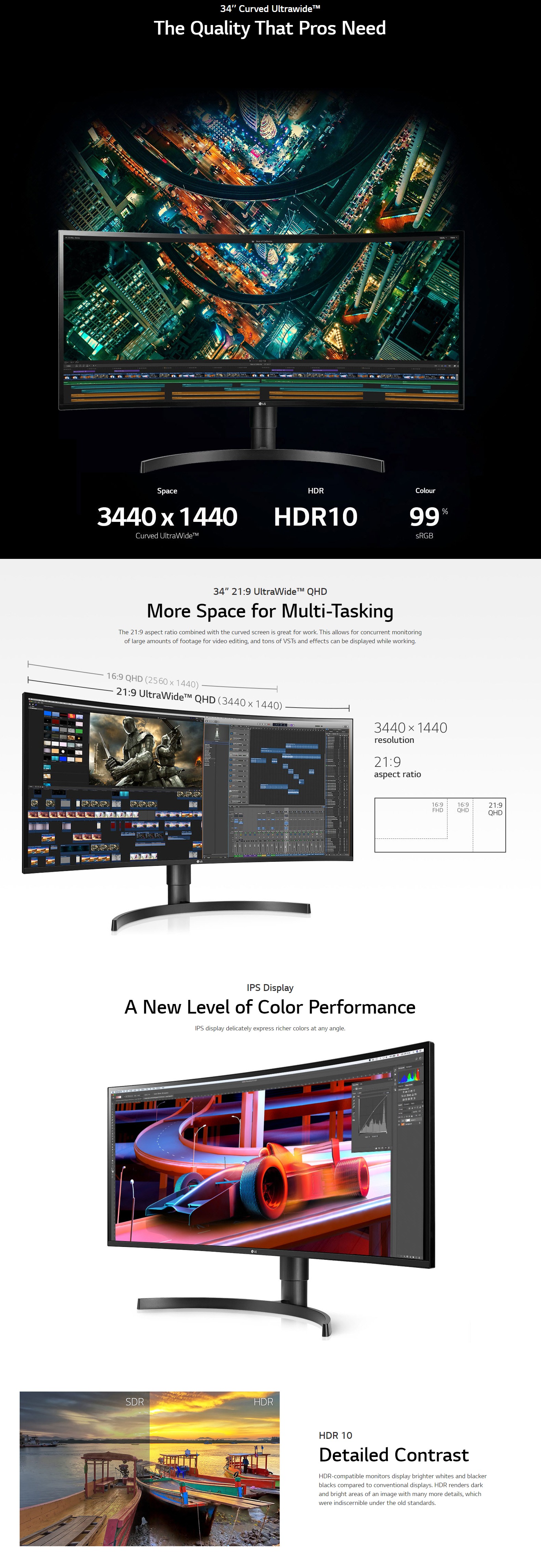 lg 34wn80c b 34 inch ultrawide ips led curved monitor